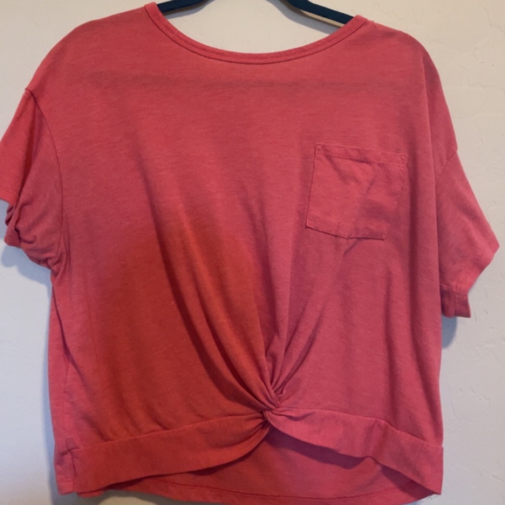 PINK large dark pink cropped shirt